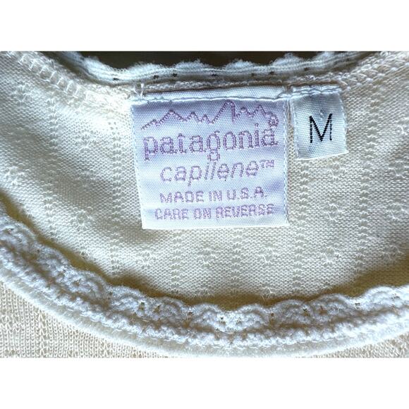 Patagonia Capilene Pale Pink Pointelle Shirt Size Medium - Picture 5 of 6